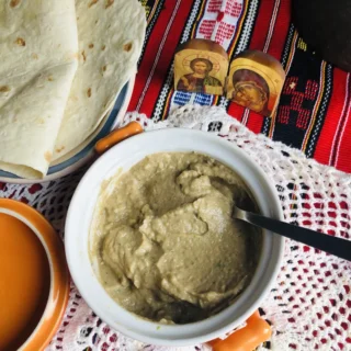 Salade d’aubergine pour Carême 12 Crêpe Végétalienne à la Crème de Champignons