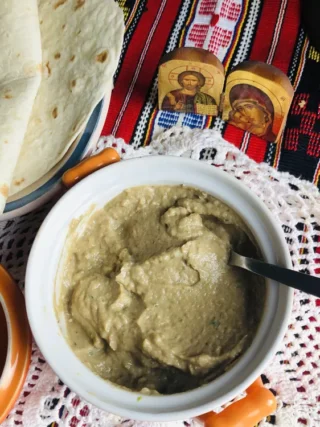 Salade d’aubergine pour Carême