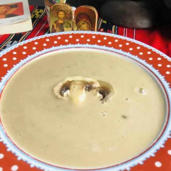Velouté de champignons de Carême orthodoxe