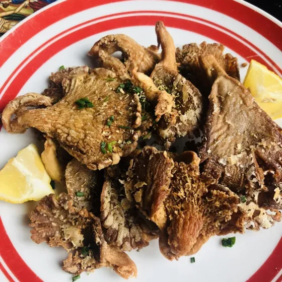 Pleurotes frites (Carême orthodoxe)