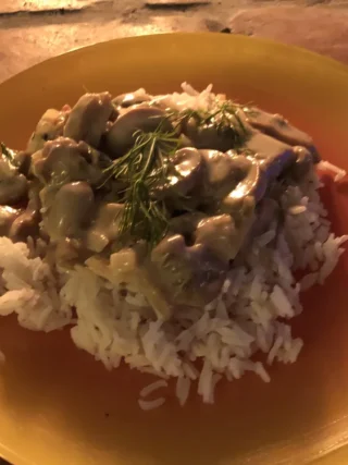 (Faux) Poulet à la crème de champignons amish