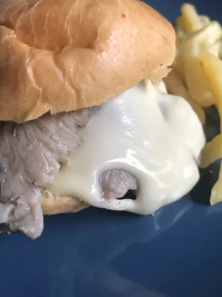 Burger aux champignons amish
