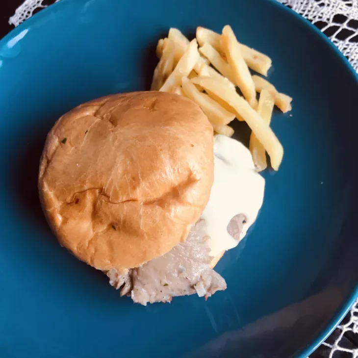 Burger aux champignons amish7