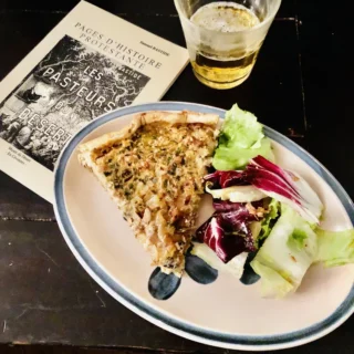 Tarte à l’oignon allemande Zwiebelkuchen (vegan) 14 Sauce verte de Francfort (Grüne Sobe)