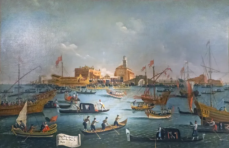 L’ASCENSION: ITALIE 1 Pinacoteca Querini Stampalia La visita del doge a San Nicolo dopo lo Sposalizio del Mare Gabriele Bella