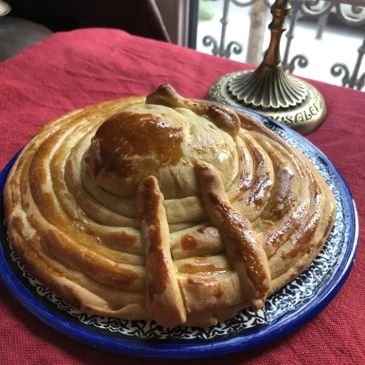 Recette du CHALLAH DES SEPT CIEUX pour CHAVOUOT 7 Pain siete cielos Shavouot Chavouot12