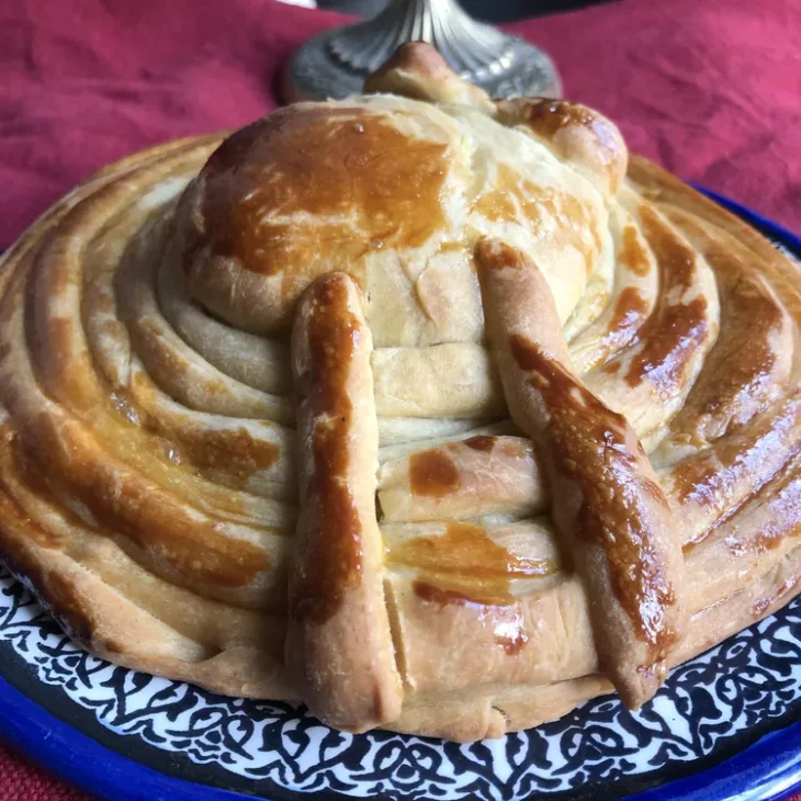 Recette du CHALLAH DES SEPT CIEUX pour CHAVOUOT 4 Pain siete cielos Shavouot Chavouot3