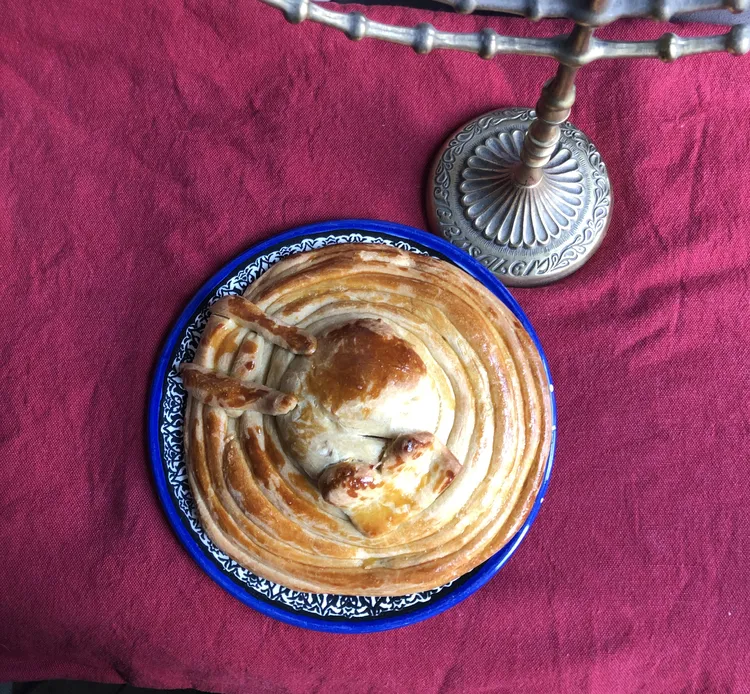 Recette du CHALLAH DES SEPT CIEUX pour CHAVOUOT 9 Pain siete cielos Shavouot Chavouot5