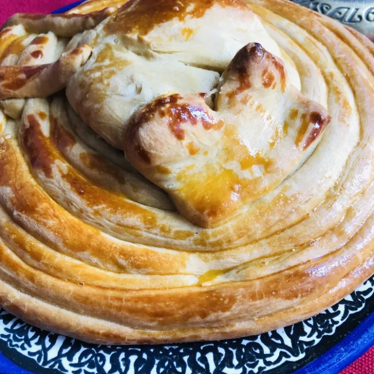 Recette du CHALLAH DES SEPT CIEUX pour CHAVOUOT 2 Pain siete cielos Shavouot Chavouot9