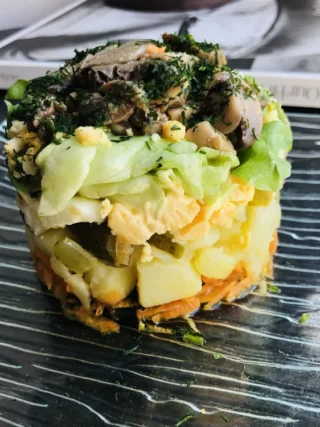 Salade des vieux croyants aux champignons (Lettonie) 12 Salade des vieux croyants aux champignons (Lettonie)