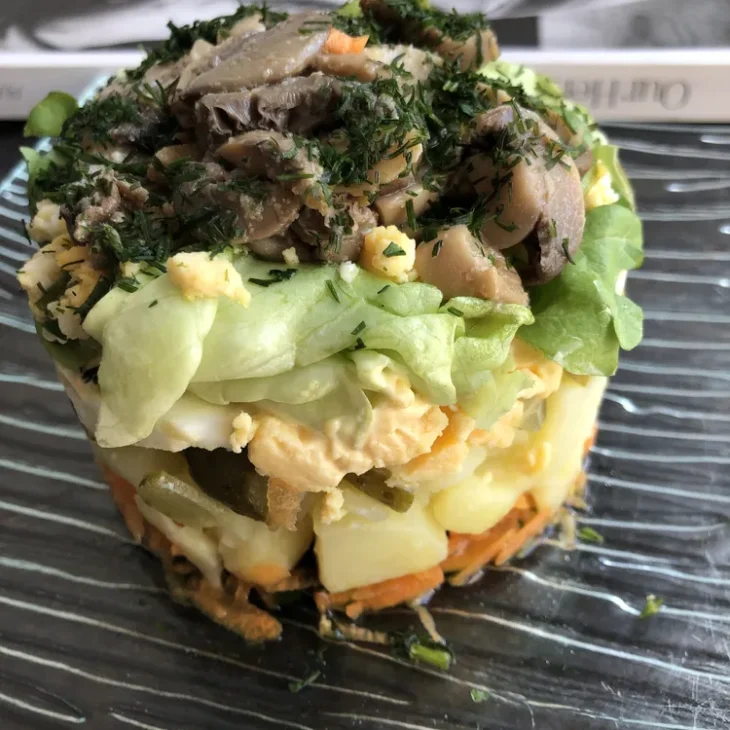 Salade des vieux croyants aux champignons (Lettonie) 10 Salade des vieux croyants aux champignons Lettonie19