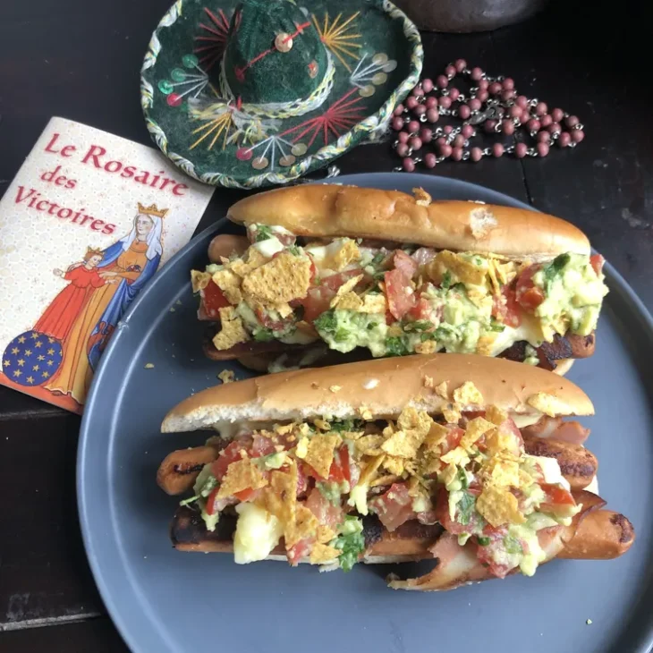 Hot dog mexicain perritos calientes vegan22