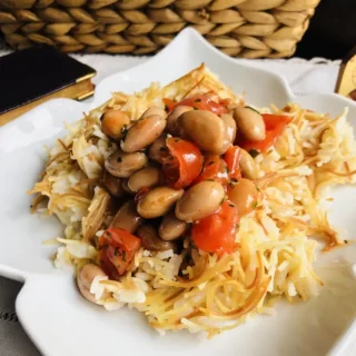 Croquettes de fava et sa sauce aux câpres