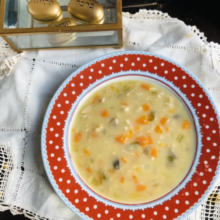Soupe di galiña pour Pessah en version végétale 3 Sopi di galina Pessah soupe5 result