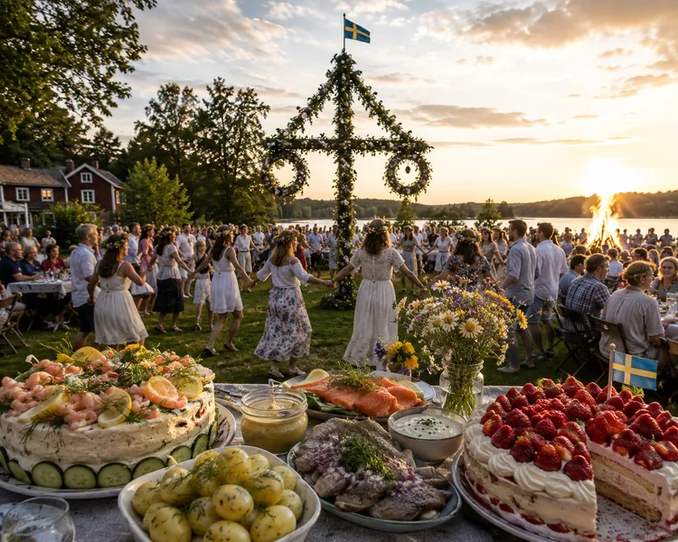 Rouleaux de « saumon » au raifort (vegan) 13 Midsommarstang Suede1