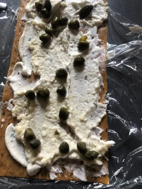 Rouleaux de « saumon » au raifort (vegan) 8 Rouleaux saumon vegan6