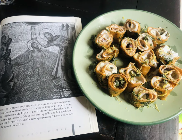 Rouleaux de « saumon » au raifort (vegan) 3 Rouleaux saumon vegan8